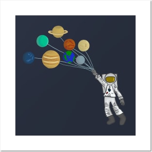 Astroballoons - Balloon Planets Posters and Art